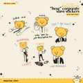 "bear" (from "balatkayo") stickers ☆ corporate slave life