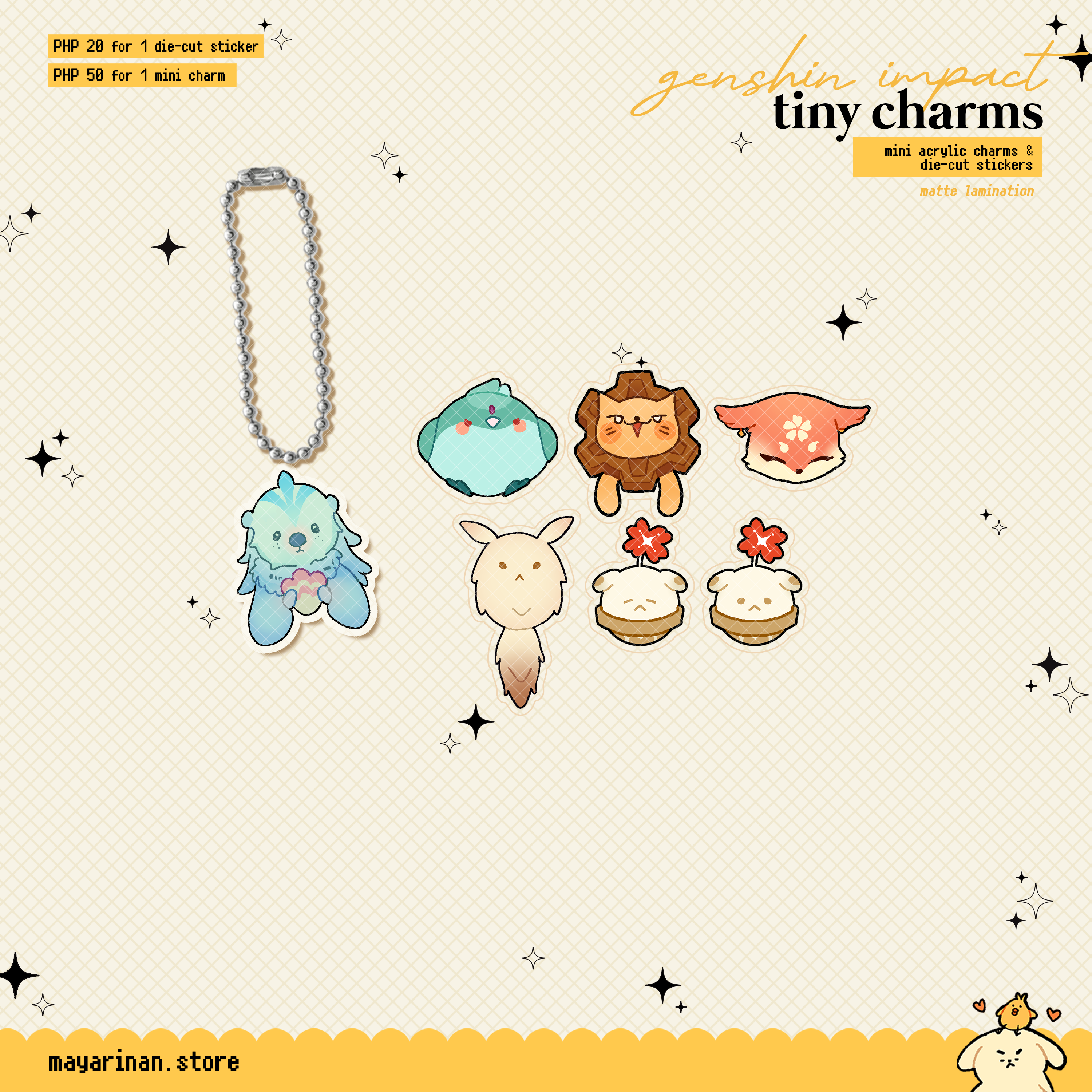 genshin impact tiny charms ☆