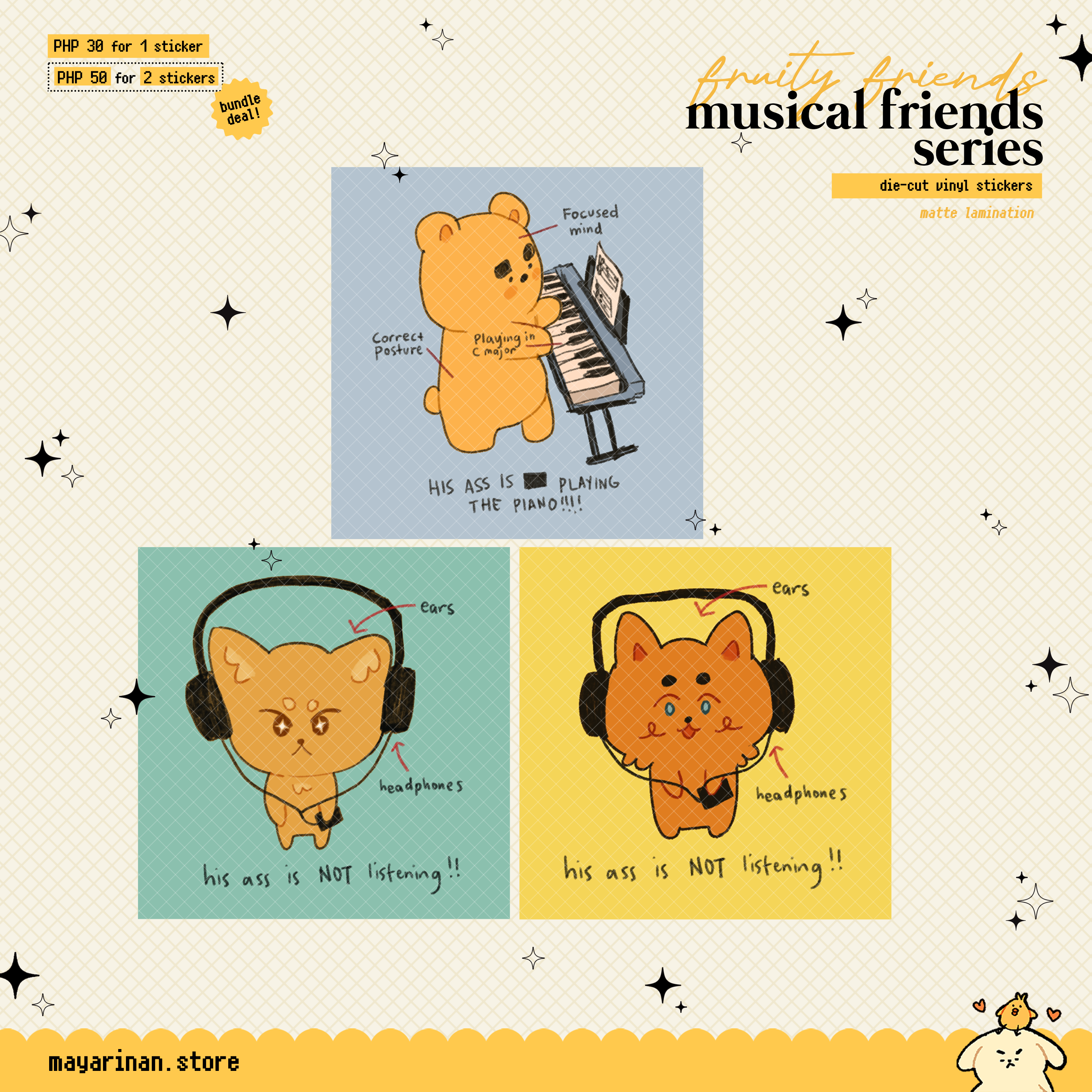 musical friends ✶♫⋆ stickers