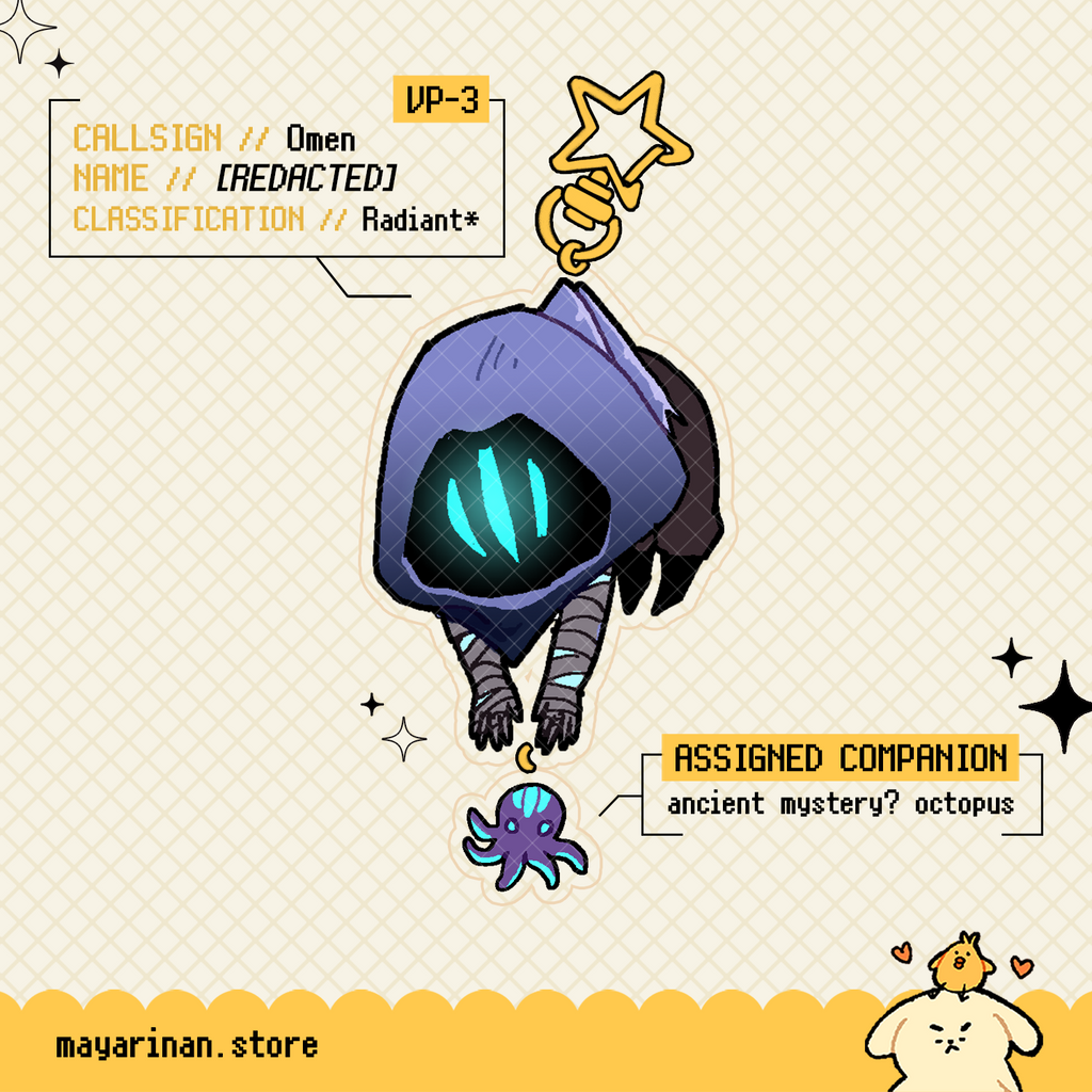 valorant *grabby hands* series ☆ acrylic charms