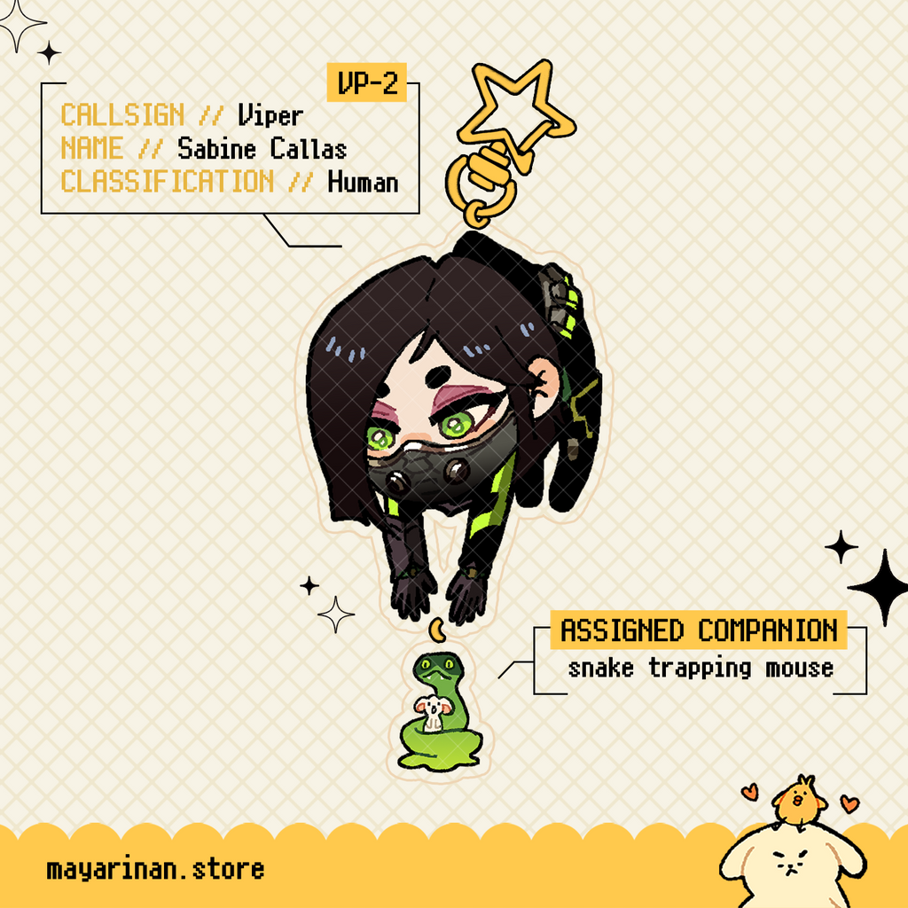 valorant *grabby hands* series ☆ acrylic charms