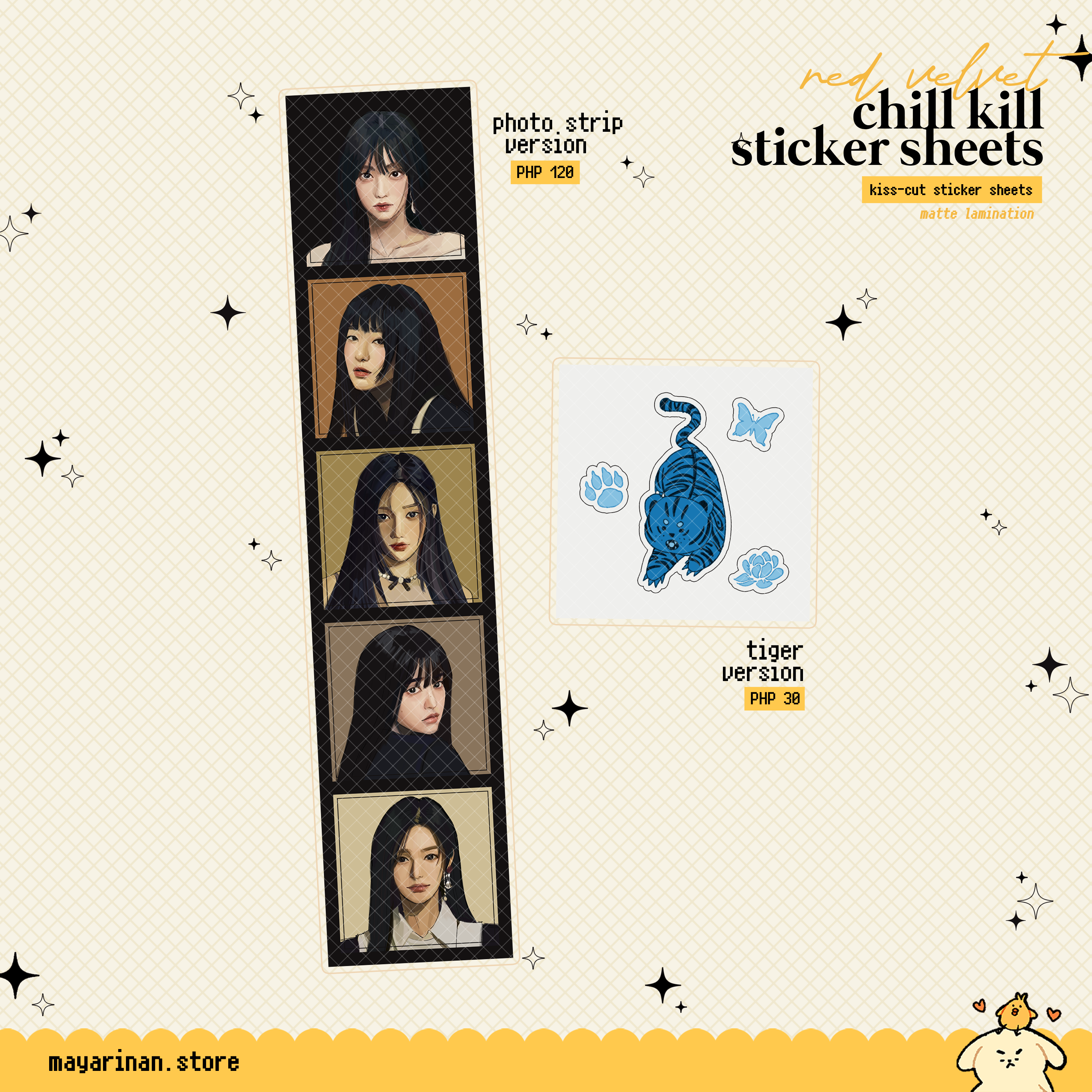 red velvet chill kill sticker sheets ♡