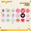 zerobaseone doctor! doctor! designs ♡ button pins, stickers