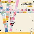 zerobaseone washi tape rolls & id lanyards ♡
