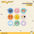 zerobaseone zeroni designs ♡ button pins, stickers